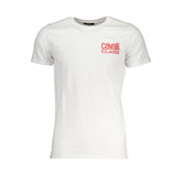 Cavalli Class White Cotton T-Shirt -   -  Cavalli Class.